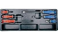 Bộ tuốc nơ vít dẹp và bake 6 chi tiết Kingtony 9-31006MR