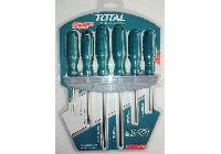 Bộ tuốc nơ vít dẹp và bake 6 chi tiết Total THTDC250601