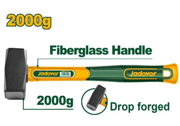 2000g Búa tạ cán nhựa cao su Jadever JDHM2320
