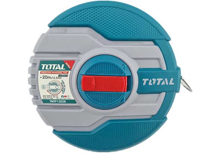 20mx12.5mm Thước cuộn sợi thủy tinh Total TMTF13206 20mx12.5mm Thước cuộn sợi thủy tinh Total TMTF13206