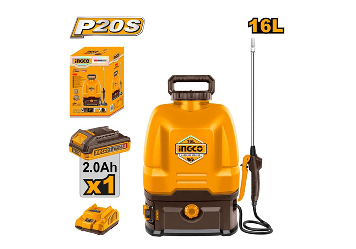 20V Bình xịt 16L dùng pin Ingco CSPLI20162 20V Bình xịt 16L dùng pin Ingco CSPLI20162