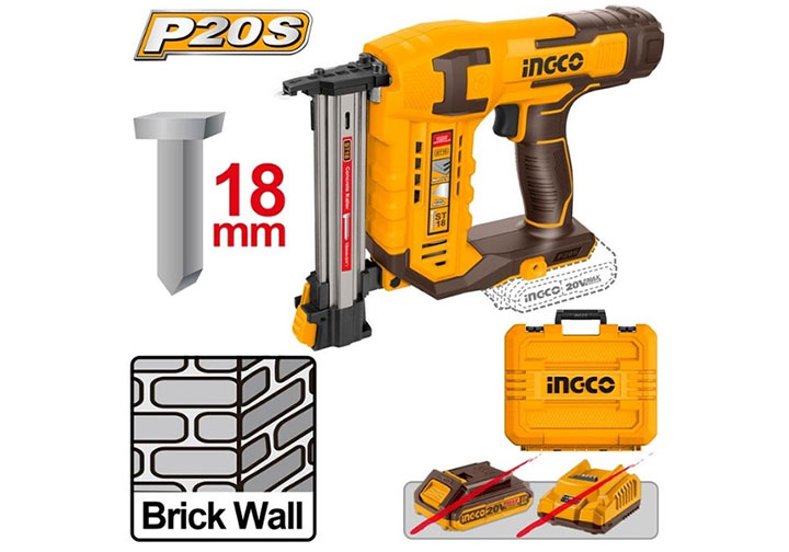 20V Máy bắn đinh thẳng dùng pin (chỉ thân máy) Ingco CSTLI3805 20V Máy bắn đinh thẳng dùng pin (chỉ thân máy) Ingco CSTLI3805