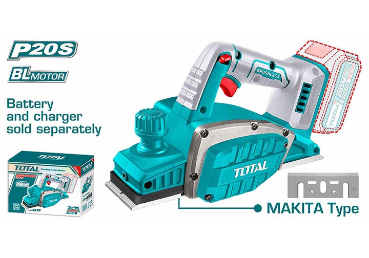20V Máy bào dùng pin 82mm Total TRLI20401 20V Máy bào dùng pin 82mm Total TRLI20401