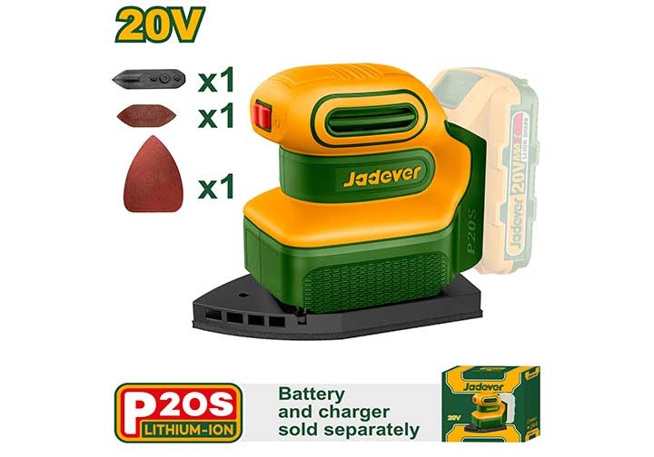 20V Máy chà nhám dùng pin (chỉ thân máy) Jadever JDRAP5020