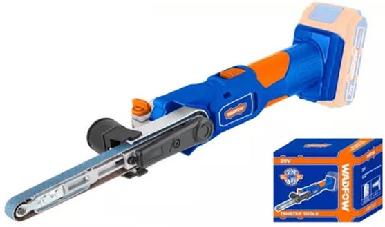 20V Máy chà nhám đai mini dùng pin (chỉ thân máy) Wadfow WLBS1501