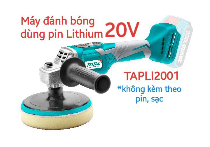 20V Máy đánh bóng dùng pin 150mm Total TAPLI2001 20V Máy đánh bóng dùng pin 150mm Total TAPLI2001