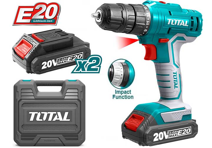 20V Máy khoan búa dùng pin E20 Total TIDLIE2001 20V Máy khoan búa dùng pin E20 Total TIDLIE2001