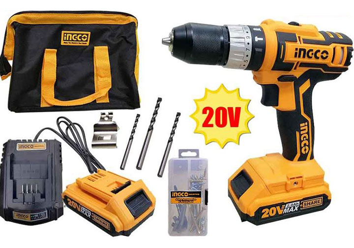 20V Máy khoan búa dùng pin INGCO CIDLI2002 20V Máy khoan búa dùng pin INGCO CIDLI2002