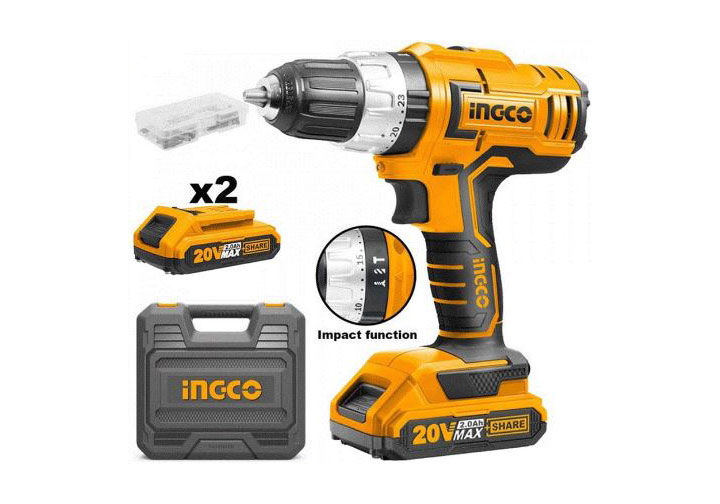 20V Máy khoan búa dùng pin Ingco CIDLI20031 20V Máy khoan búa dùng pin Ingco CIDLI20031