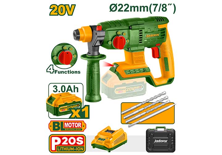 20V Máy khoan búa dùng pin Jadever JDLM1522 20V Máy khoan búa dùng pin Jadever JDLM1522