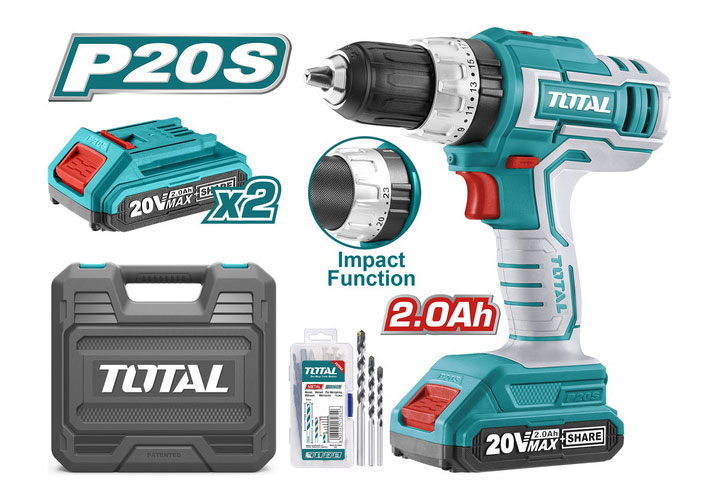 20V Máy khoan búa dùng pin Total TIDLI20031 20V Máy khoan búa dùng pin Total TIDLI20031