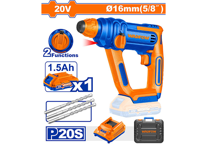 20V Máy khoan búa dùng pin Wadfow WLM1B161 20V Máy khoan búa dùng pin Wadfow WLM1B161