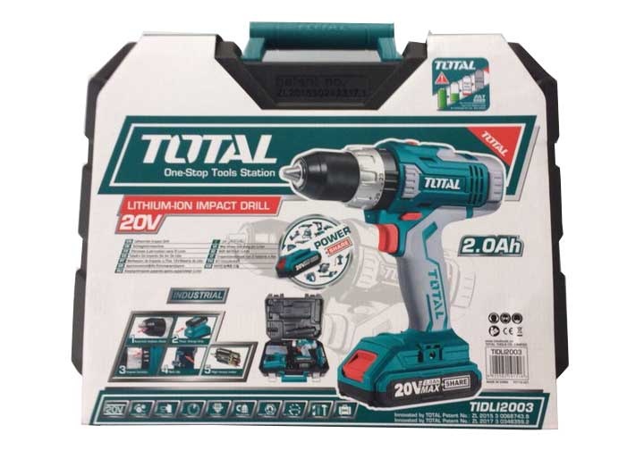 20V Máy khoan vặn vít dùng pin 50 chi tiết Total TIDLI2003 (Bỏ mẫu, đổi qua TIDLI2003)