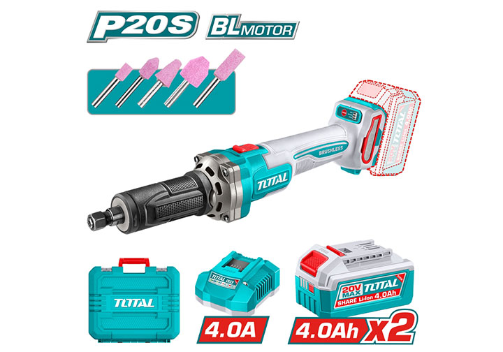 20V Máy mài khuôn 6mm dùng pin Total TDGLI20012 20V Máy mài khuôn 6mm dùng pin Total TDGLI20012