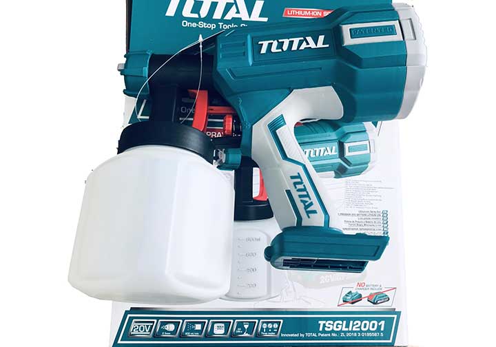 20V Súng phun sơn dùng pin Total TSGLI2001 (Bỏ mẫu, đổi qua TSGLI2004) 20V Súng phun sơn dùng pin Total TSGLI2001 (Bỏ mẫu, đổi qua TSGLI2004)