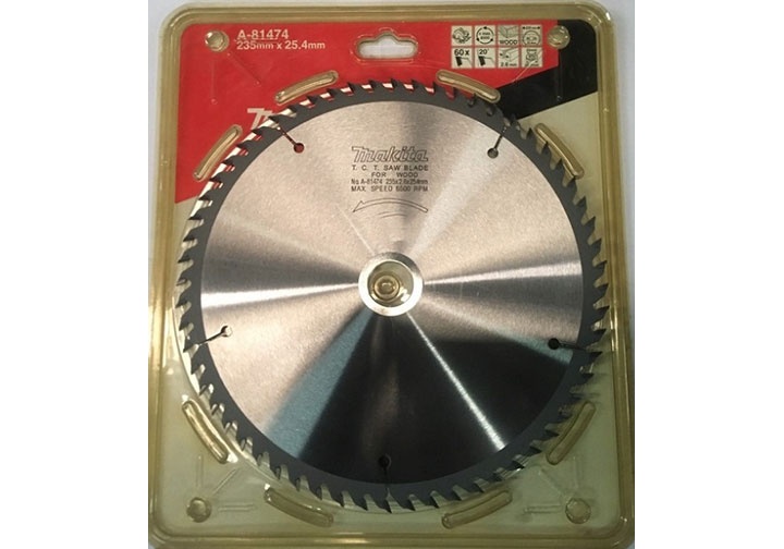 235X25.4X60T Lưỡi cưa hợp kim Makita A-81474 235X25.4X60T Lưỡi cưa hợp kim Makita A-81474