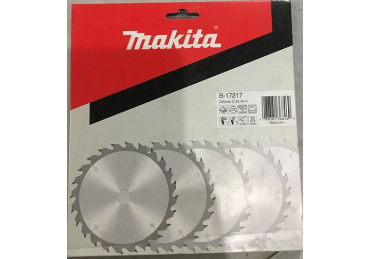 235X25.4X60T Lưỡi cưa hợp kim Makita B-17217 (Bỏ mẫu) 235X25.4X60T Lưỡi cưa hợp kim Makita B-17217 (Bỏ mẫu)
