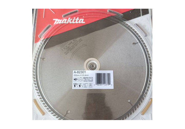 255X25.4X120T Lưỡi cưa hợp kim Makita A-82301 255X25.4X120T Lưỡi cưa hợp kim Makita A-82301