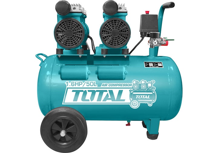 2x600W Máy nén khí không dầu 50 lít Total TCS2150502T