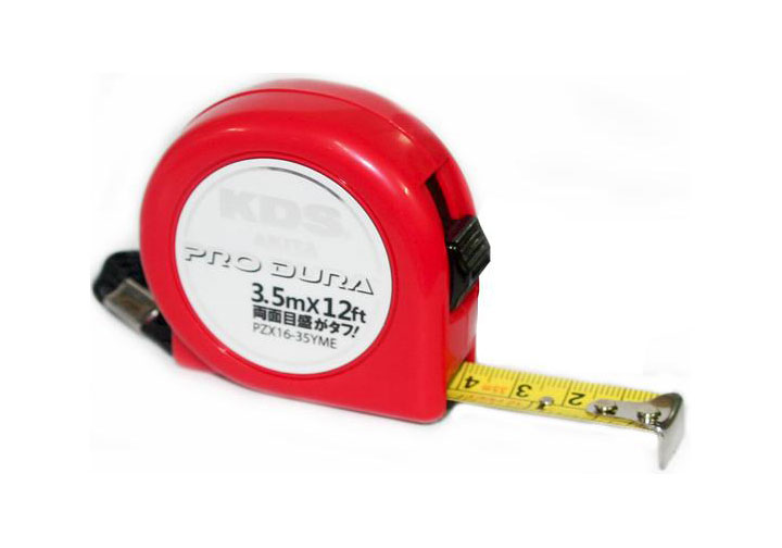 3.5m Thước cuộn thép hệ mét 2 mặt (bản 16mm) KDS PZX16-35WM2