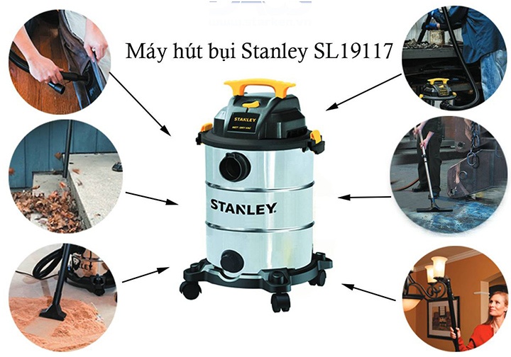3000W Máy hút bụi ướt/khô 30 lít Stanley SL19117