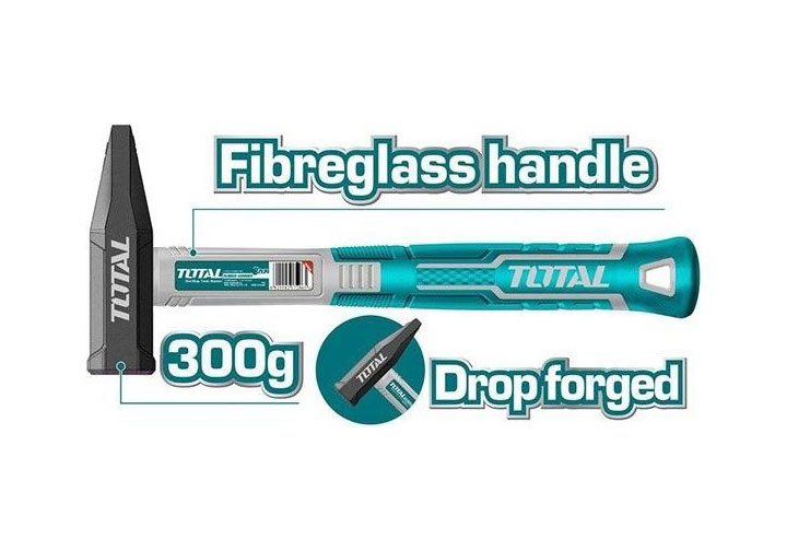 300g Búa đinh đầu dẹp và vuông Total THTMH3006 300g Búa đinh đầu dẹp và vuông Total THTMH3006