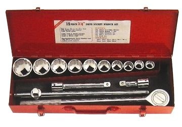 3/4” Bộ đầu tuýp 22-50mm 15 chi tiết Vata 6415M