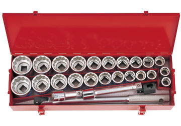 3/4" Bộ tuýp 26 chi tiết hệ inch và hệ mét Kingtony 6226CR