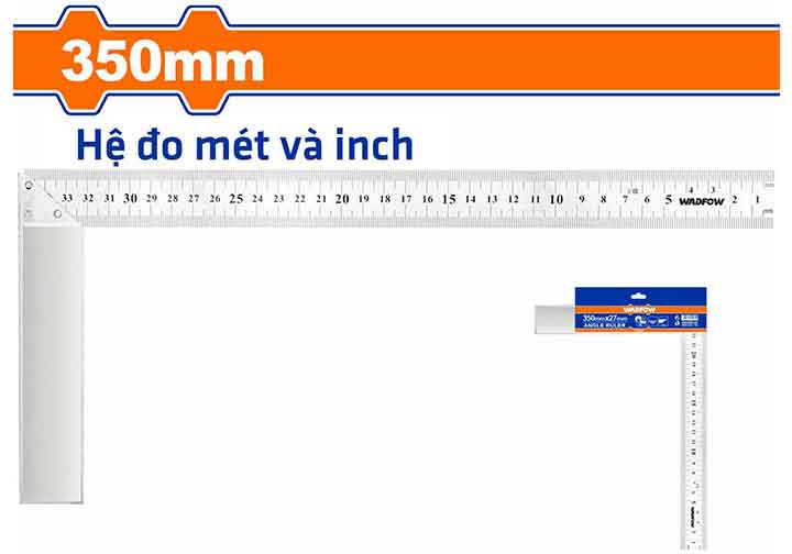 350mm Thước ke vuông Wadfow WSR2935 350mm Thước ke vuông Wadfow WSR2935
