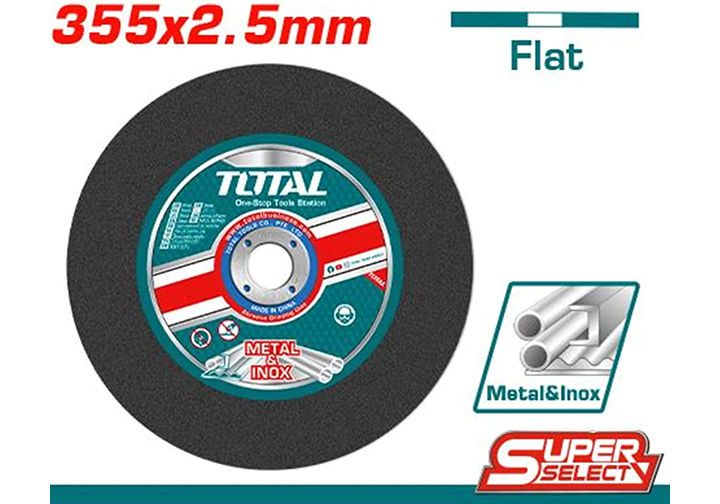 355x2.5x25.4mm Đá cắt kim loại Total TAC2253551 355x2.5x25.4mm Đá cắt kim loại Total TAC2253551