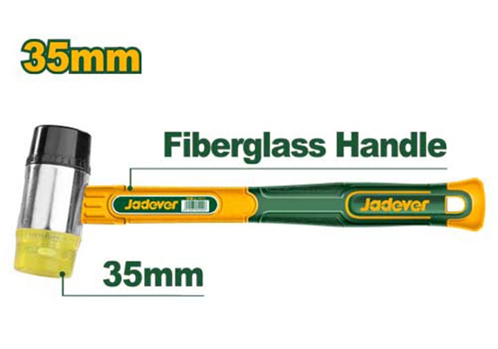 35mm Búa đầu cao su và nhựa Jadever JDHM7305