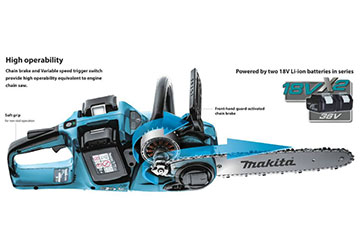 36V Máy cưa xích dùng pin 350mm Makita DUC353Z 36V Máy cưa xích dùng pin 350mm Makita DUC353Z