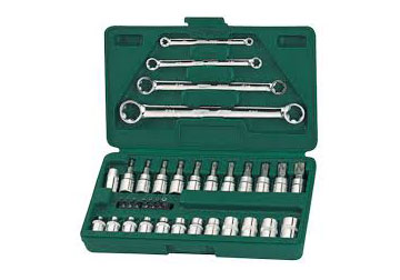 3/8" Bộ đầu tuýp 35 chi tiết Sata 09-010 (09010) 3/8" Bộ đầu tuýp 35 chi tiết Sata 09-010 (09010)