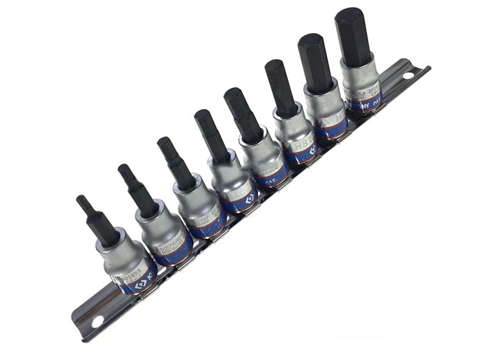 3/8" Bộ đầu tuýp lục giác H3-H12 8 chi tiết Kingtony 3108PR8