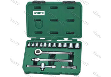 3/8" Bộ tuýp 16 chi tiết hệ inch 1/4-7/8" Sata 09-085 (09085)
