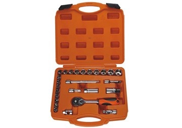 3/8" Bộ tuýp và vòng miệng cao cấp 6-24mm 26 chi tiết Asaki AK-9756