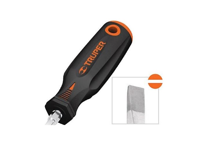 3x100mm Tuốc nơ vít dẹp có từ Truper 14019 (DG-1/8X4B) 3x100mm Tuốc nơ vít dẹp có từ Truper 14019 (DG-1/8X4B)