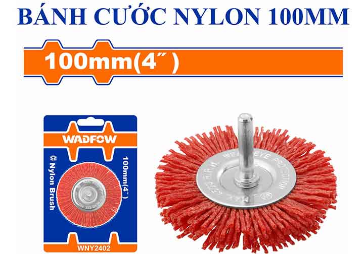 4" (100mm) Bánh cước nylon dùng với máy khoan Wadfow WNY2402 4" (100mm) Bánh cước nylon dùng với máy khoan Wadfow WNY2402