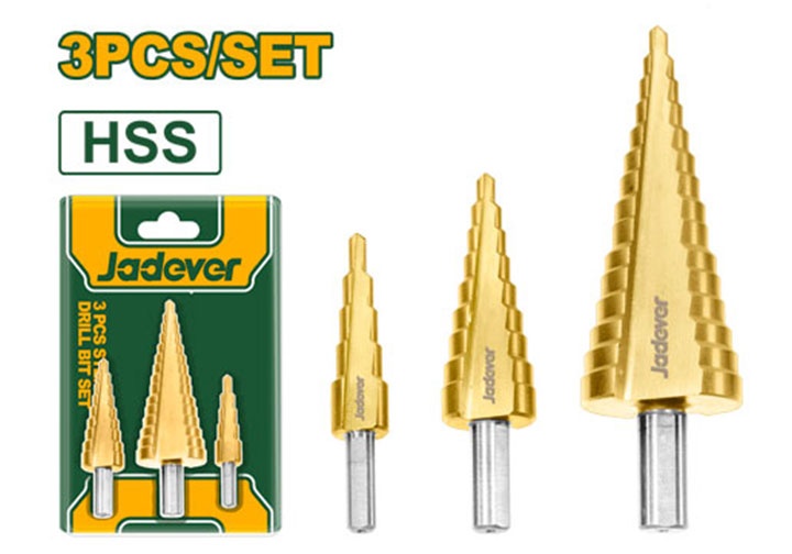 4-32mm Bộ mũi khoan bậc 3 chi tiết Jadever JDJD3401