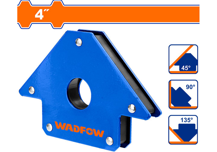 4" Ke nam châm hàn góc 50lbs (22kgs) Wadfow WMC1604 4" Ke nam châm hàn góc 50lbs (22kgs) Wadfow WMC1604