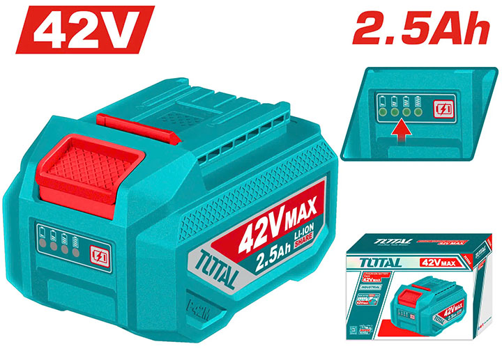 42V/2.5Ah Pin Lithium-ion P42M Total TFBLI42251 42V/2.5Ah Pin Lithium-ion P42M Total TFBLI42251