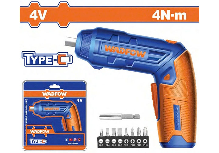 4V Máy siết vít dùng pin Wadfow WCV4415