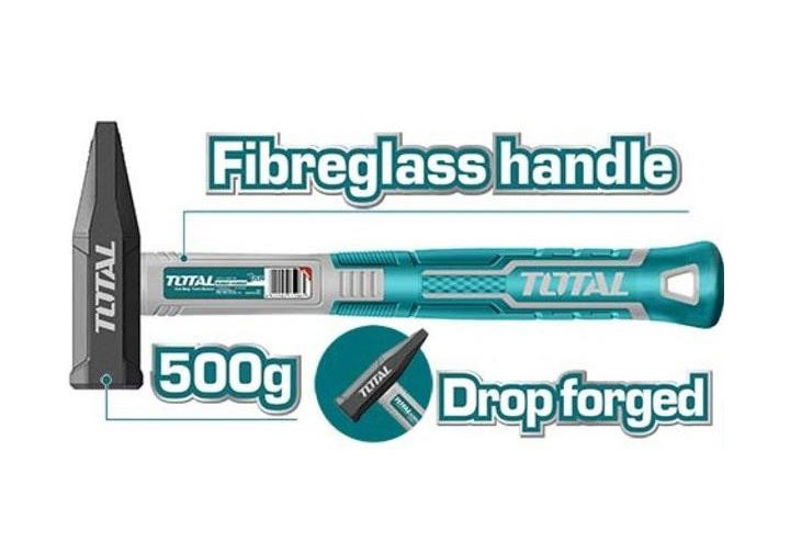 500g Búa đinh đầu dẹp và vuông Total THTMH5006 (Bỏ mẫu, đổi qua THMH62500)