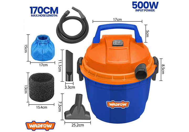 500W Máy hút bụi 6 lít Wadfow WVR1A06 500W Máy hút bụi 6 lít Wadfow WVR1A06