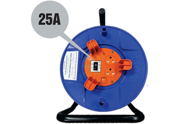 50m Ổ cắm điện rulo loại dùng cho xe điện 25A Lioa QT50-3-25A