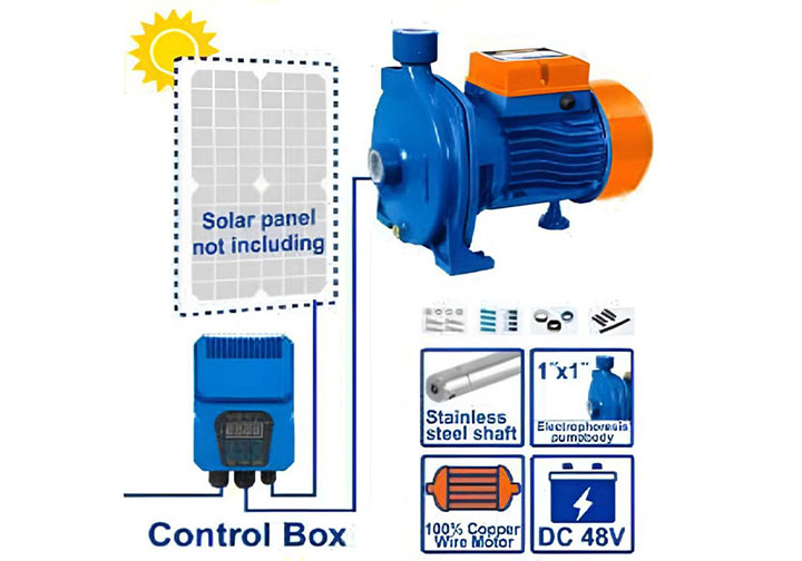 550W Máy bơm nước năng lượng mặt trời Wadfow WWPCDC02 550W Máy bơm nước năng lượng mặt trời Wadfow WWPCDC02