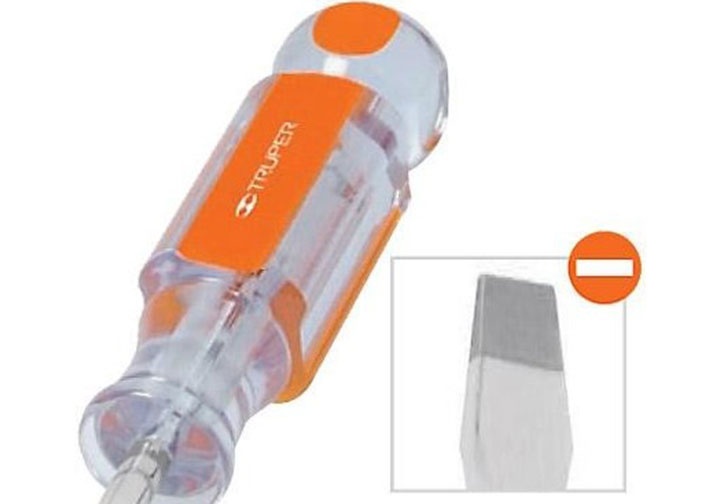 5x100mm Tuốc nơ vít dẹp có từ cán trong Truper 13990 (DR-3/16X4) 5x100mm Tuốc nơ vít dẹp có từ cán trong Truper 13990 (DR-3/16X4)