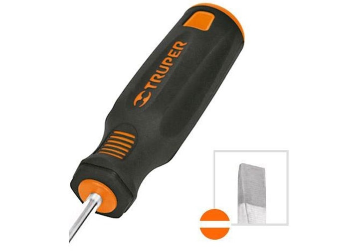 5x100mm Tuốc nơ vít dẹp có từ Truper 14034 (DG-3/16X4B) 5x100mm Tuốc nơ vít dẹp có từ Truper 14034 (DG-3/16X4B)