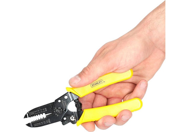 06-2.6mm Kìm tước dây điện AWG10-22 dài 150mm Stanley 84-475-22