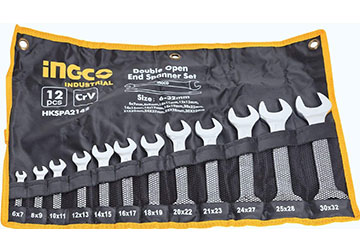 6-32mm Bộ cờ lê hai đầu miệng 12 chi tiết INGCO HKSPA2142 6-32mm Bộ cờ lê hai đầu miệng 12 chi tiết INGCO HKSPA2142